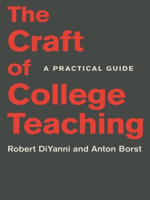 cover image of The Craft of College Teaching